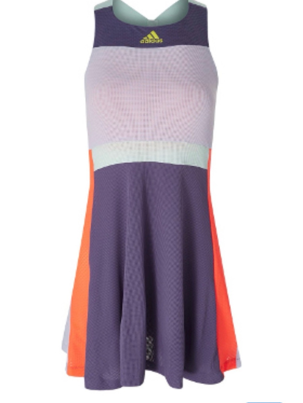 adidas HEAT.RDY tennis dress in tech purple with matching shorts